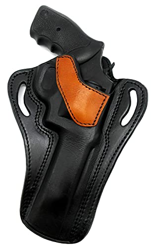 Holstermart Usa By Tagua Texas 1836 Right Hand Open Top 2-Tone Leather Belt Holster For Ruger Gp100, Dan Wesson .357 Revolver, 6" Barrel #TOP30