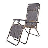 Silla de jardín ajustable con reposabrazos más ancho reclinable para sala de estar, jardín, patio, césped, silla plegable de gravedad cero con almohada, máximo 250 kg