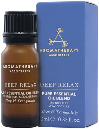 Aromatherapy Associates Deep Relax Pure Essential Oil - Made with Essential Oils of Restful Vetivert, Soothing Chamomile & Comforting Sandalwood - Aromatic Oils for Mind & Body, 10 ml