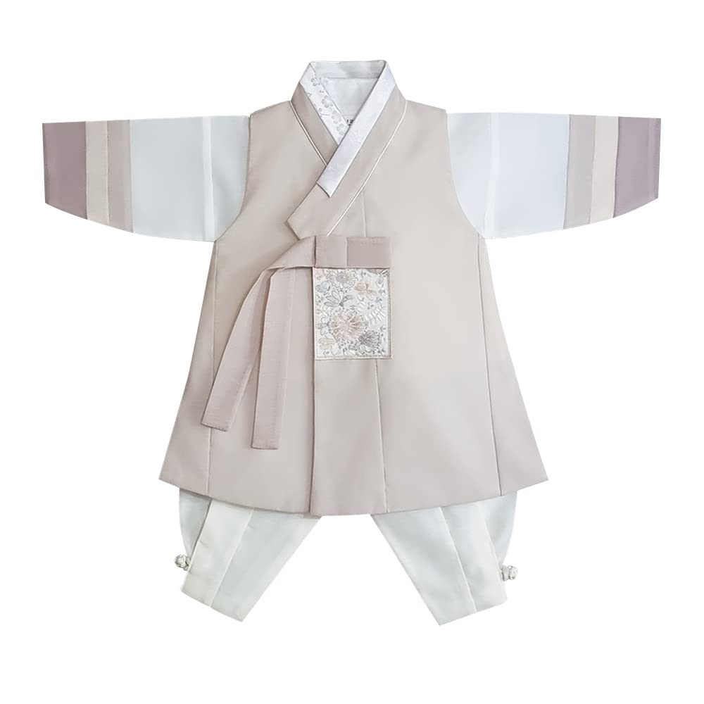 Baikil Infant Hanbok Korean Traditional Hanbok For Baby Boys - Baekil 100  Days Celebration Outfit 3M-6M Months Baikil 100 Days Outfit, image size:1000x1000