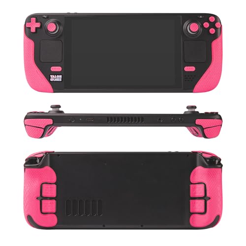 Image of TALONGAMES Controller Grips Compatible with Steam Deck OLED /Steam Deck Controllers, Anti-Slip, Sweat-Absorbent, Textured Skin kit, for Handle Grips, Buttons, Triggers, D-pad (Ultra - Pink)