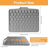 Zoom IMG-1 tappetino scolapiatti silicone assorbente cucina Zoom IMG-1 tappetino scolapiatti silicone assorbente cucina