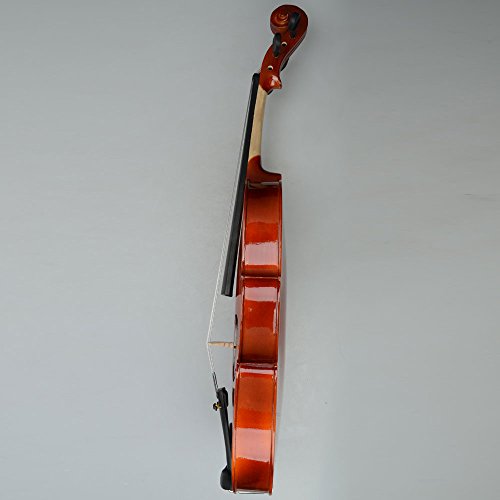 16 Inch Acoustic Viola Set,Handmade Varnish Solid Wood Viola Kit with Case, Bow, Rosin for Amateurs Student Beginners (Nature)