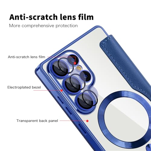 Étui cuir Samsung S23 Ultra porte-cartes pour vos déplacements