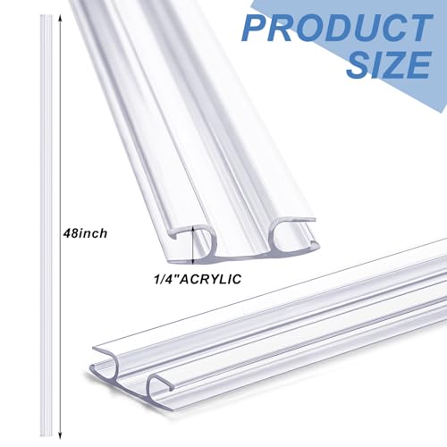 Maasechs 1 Pack Living Hinge for Golf Cart Windshield Piano Drum Shield Cuttable Clear PVC Living Hinge(48 Inch) by Maasechs - Used condition - Image 2
