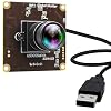USB Camera Global Shutter 50fps High Speed Webcam Module for Computer Wide Angle No Distortion Lightburn Laser Engraver PC Cam for Motion Capture Face Recognition Codes Scanning