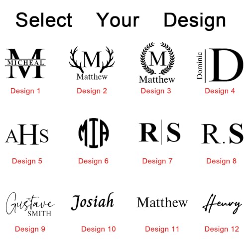 NICEDREAM Engraved Leather Bifold Wallets for Him - Personalized Mens Wallets with Initials and Name3