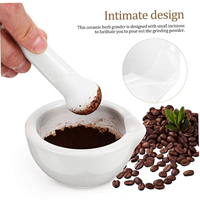 KICHOUSE 2 Sets and Pestle Grinding Bowls for Seasonings Spices and Food Kitchen Grinding Tools Easy to Use and Clean