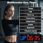Acedeck Portable Gym Timer Clock: Fitness Digital Clock with Strong Magnet - Remote Control for Fitness Enthusiasts - Powerful Battery for Home Gym Garage Boxing - Image 2