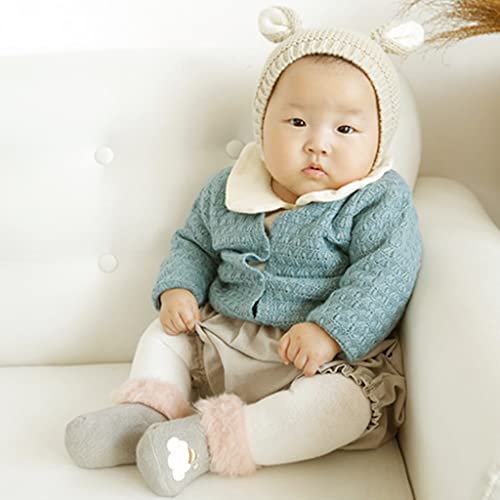 Sock,3 Pairs Comfortable Socks with Plus and Thicken Rainbow Geometric Cartoon for Sun for Toddler 0-5 Years2