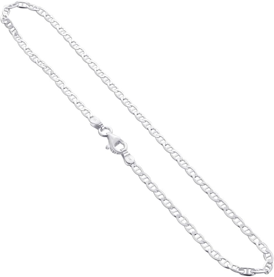 Gem Avenue Italian 925 Sterling Silver Foot Chain 10" Lobster Clasp Anklet Ankle Bracelets