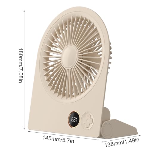 Ventilateur de bureau rechargeable à refroidissement programmable - 5