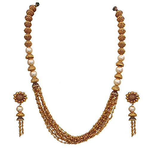 Pearl de cobre chapado en oro pendientes de perlas auténticas joyería fina mujer