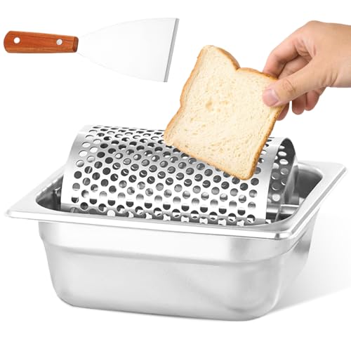 Rodillo de mantequilla de acero inoxidable, rueda de mantequilla para hamburguesas, distribuidor de mantequilla duradero con rueda extraíble, inoxidable e higiénico, dispensador de mantequilla para
