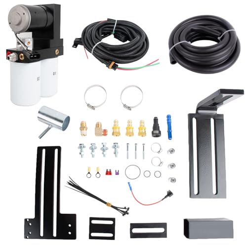 NEXAGEBIUS TSC10165G Diesel Fuel Lift Pump System Kit Compatible with 2001-2010 Chevy Silverado GMC Sierra Diesel 6.6L V8 Replace 165GPH, TC10150G, TC10165G