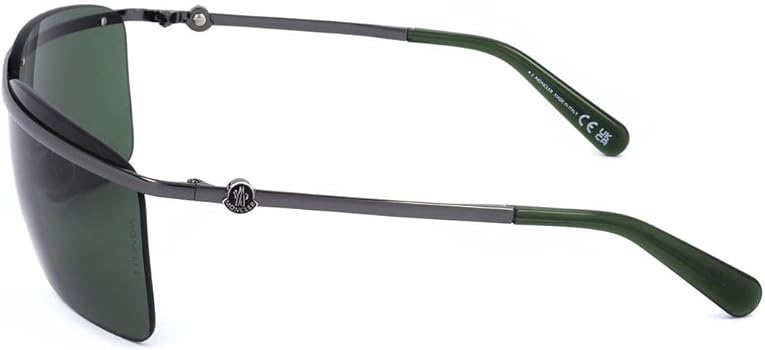 Amazon.com: Moncler Sunglasses ML 0257 Niveler 12N Silver, Green 
