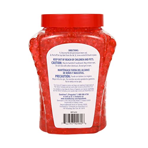 Image of Clorox Fraganzia Crystal Beads Air Freshener, Long Lasting Room Deodorizer and Odor Eliminator Gel Beads to Freshen Home, Car, or Office, Cherry Burst Scent, 12 Fl Oz