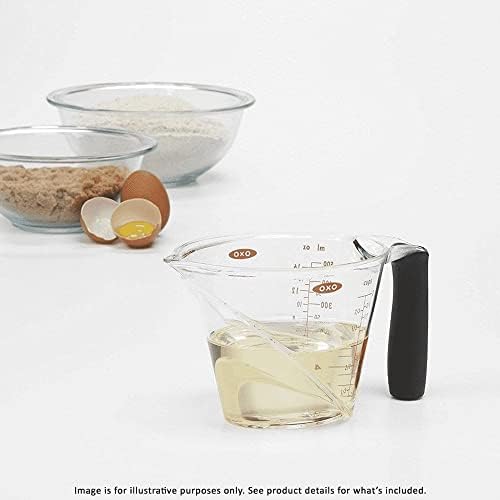 OXO 1 Litre Angled Measuring Jug, Transparent - Thumbnail 5