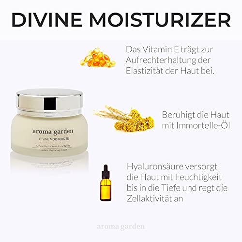 Divine Moisturizer Creme - Feuchtigkeitsspendende Tagespflege - Feuchtigkeitscreme mit 80 Nährstoffen & ätherischen Ölen… - Image 4