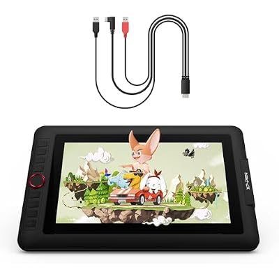 XPPen Artist12 Pro 11.6 Drawing Tablet with Screen Pen Display Full-Laminated Graphics Tablet and XPPen 3-in-1 Cable