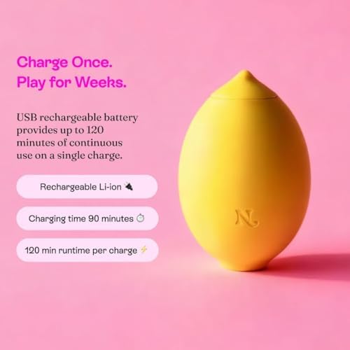 Hello Nancy Lemon Body Massage Device Rechargeable Silicone Tool — view 6