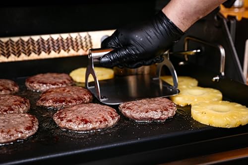 Uniflasy Nonstick Griddle for Gas Grill, Cast Iron Griddle for Outdoor Gas & Charcoal Grills, 25" x16" Nonstick Coating FlatTop Insert Cooking Pan for Weber Charbroil Camp Chef Grill