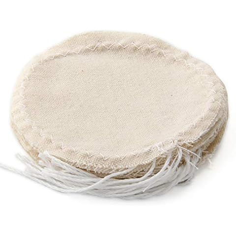 Diguo Coffee Syphon Cloth Replacement Filter for Hario Syphon, Yama Siphon and Other Syphon Coffee Maker, Balance Syphon Coffee Maker, Vacuum Pot Filters - Pack of 10pcs Cover