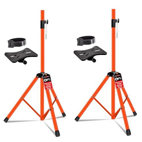 Adjustable 72-Inch DJ Studio Monitor Speaker Stands