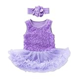 Generisch Prinzessinnen Outfit für Neugeborene Mädchen mit Tutu Kleid Spitzenrock für besondere Anlässe wie Geburtstag oder Fotoshooting (PP2, 3-6 Months)
