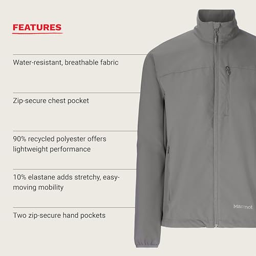 Image of MARMOT Men's Tempo Jacket - Breathable, Water-Resistant Softshell