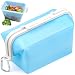 Contenitori Pieghevoli in Silicone Scatola 1500ml Blu Scatola portaoggetti Pieghevole in Silicone Facile da pulire per alimenti Forniture per la casa Scatola di immagazz