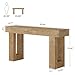 Tribesigns 63-Inch Long Console Table, Wooden Rectangular Sofa Table Behind The Couch, Farmhouse Entryway Table for Entrance, Hallway, Living Room (Natural)