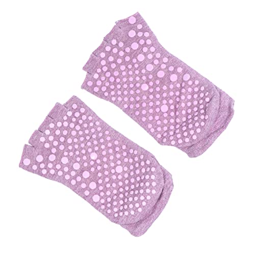 NOLITOY Moisturizing Socks Non Slip for Women 5 Toe Gel Socks Open Toe Yoga Socks Comfortable for Shoes Sneakers Boots