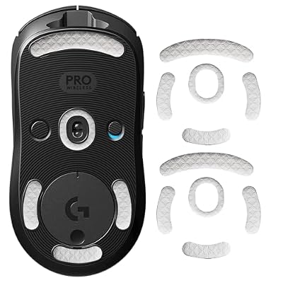 2 Sets Mouse Skates for Logitech G PRO 2 Lightspeed Wireless/G PRO Wireless Gaming Mouse Feet Pads Mouse Skates Replacement Smooth Durable Game Mice Accessories 0.8mm PTFE Makings(White)