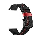 LPMPCZKZGF 20 mm 22 mm banda de cuero doble color compatible for Samsung Galaxy Watch 46mm 42mm / activo 2 40mm 44mm compatible for Huami Watch strap(22mm)