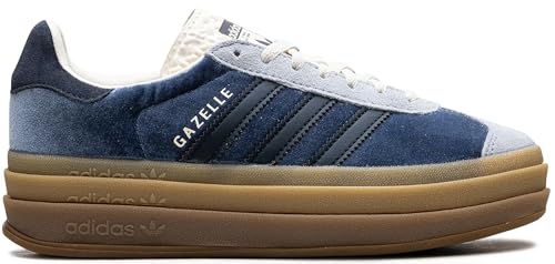 Adidas Gazelle Bold Womens Sneaker (Preloved Blue Ink Velvet, 9)