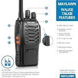 Maylawn Walkie Talkies Long Range Pack of 2, Two Way Radios for Adults - 2