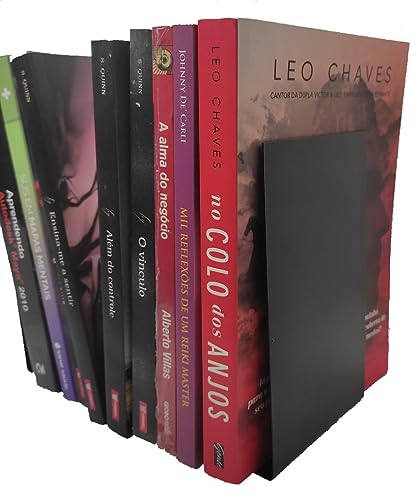 Aparador de Livros, Bibliocanto, 1 par, Metal, Preto, GV Office