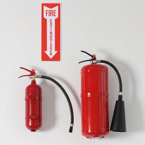 Image of TaoBary Fire Extinguisher Bracket and Sign Sticker, Wall Mount Bracket for Big and Small Fire Extinguishers, Indoors and Outdoors(2 Pack,10 lb)