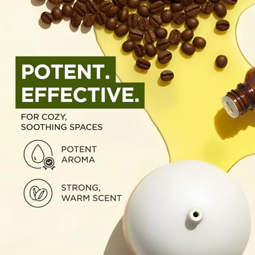 Image of 100% Pure Coffee Essential Oil - 0.34 Fl Oz - Coffee Oil for Hair, Skin, Diffuser, Aromatherapy & DIY Candle Making Scent