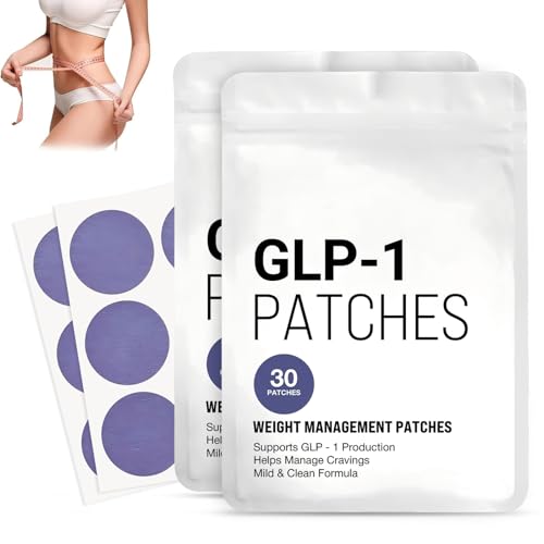 Dabacc GLP-1 Weight Loss Patches, 60pcs Natural Ingredients Patch, Fat Burning Patches for Belly & Waist, Gentle and Soothing for Women Men-Lavender