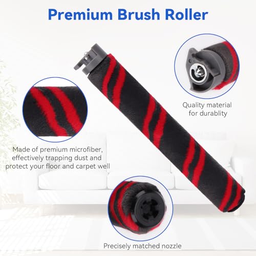 Image of HZ3002 Replacement Brush Roller and Filters for Shark HZ3002 / HZ3000 Vacuum Cleaner - Replace Parts XFFKHZ3000 XHFHZ3000, 1 Brush Roller 2 HEPA Filters & 2 Foam and Felt Filters