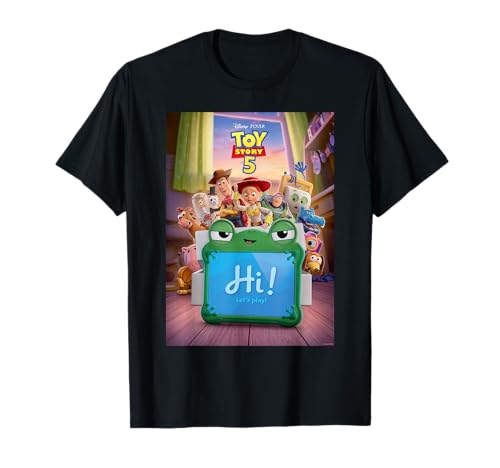 Image of Disney and Pixar's Toy Story 5 Lilypad Hi Let's Play Poster T-Shirt