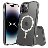 対応 iPhone 14 Pro Max ケース カバー 透明シェル MagSafe対応 3倍米軍MIL規格 黄ばみ防止 ワイヤレス充電 耐衝撃 傷防止 軽量 マグネットスマホケース Qi2.2対応 最大25W高速充電 いPhone14プロマックスケース アイフォン14ProMax専用