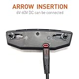 Electric Bike Tail Light, 6V‑60V LED Light Electric Bicycle Tail Light Rack Mount 2pin SM/Waterproof Connector for Electric Bike Conversion Kit (Waterproof Plug) - Image 3