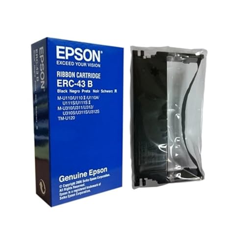 Epson ERC-43B INK RIBBON BLACK RIBB M-U110/310/20 TM-H2000 Point of Sale Hardware