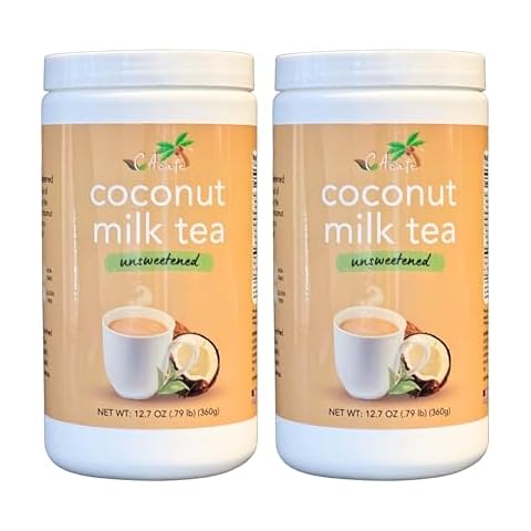 CAcafe Coconut Tea Unsweetened, Premium Black Tea infused with Creamy Coconut, No Added Sugar, Make Iced or Hot, Packed with Antioxidants, Provides Natural Energy and Stress Relief (2-Pack) Cover