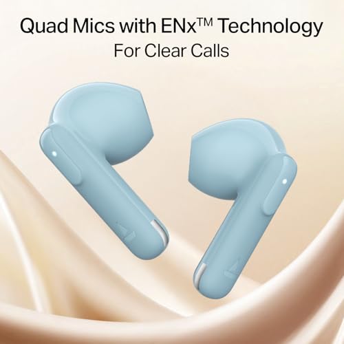 boAt Airdopes Ace Gen 2 TWS Earbuds with 45H Battery, 4Mics ENx Tech, ASAP Charge, 13mm Drivers, 50 ms Low Latency, IPX5, Bluetooth Earbuds, TWS Ear Buds Wireless Earphones with mic (Mystic Blue) view 2