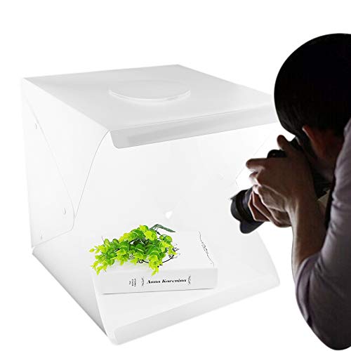 Mini sala de luz, barraca de tiro Lightbox 40 x 40 x 40 cm Mini estúdio fotográfico, portátil dobráv