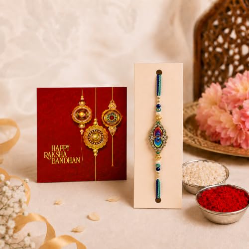 Image of Giftplease Personalized Acrylic Photo Frame LED Light Rakhi Gift Combo for Brother | Custom Night Light Lamp with Designer Rakhi, Roli Chawal, Greeting Card | Unique Rakshabandhan Gift for Bhaiya